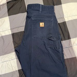 38/32 Carhartt carpenter work pants. Navy